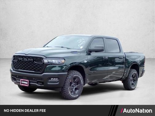 Serrano Green Metallic 2026 RAM 1500 Warlock Crew Cab 4x4 5'7' Box