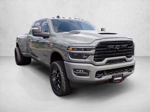 Ceramic Gray Clearcoat 2026 RAM 3500 Laramie Mega Cab 4x4 6'4' Box