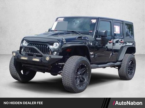 Black Clearcoat 2018 Jeep Wrangler JK Unlimited Sahara