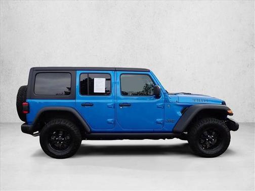 Hydro Blue Pearlcoat 2024 Jeep Wrangler 4xe Willys