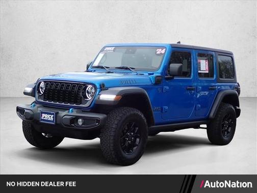 Hydro Blue Pearlcoat 2024 Jeep Wrangler 4xe Willys