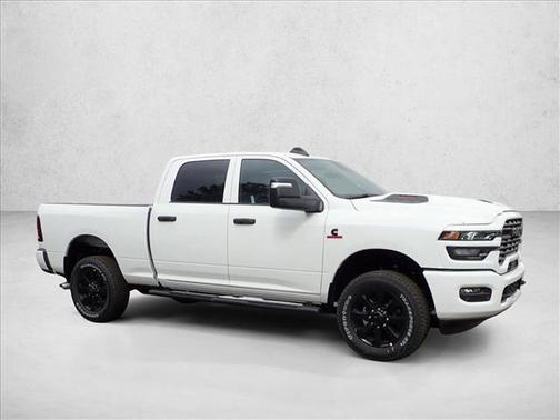 Bright White Clearcoat 2026 RAM 2500 Black Express Crew Cab 4x4 6'4' Box