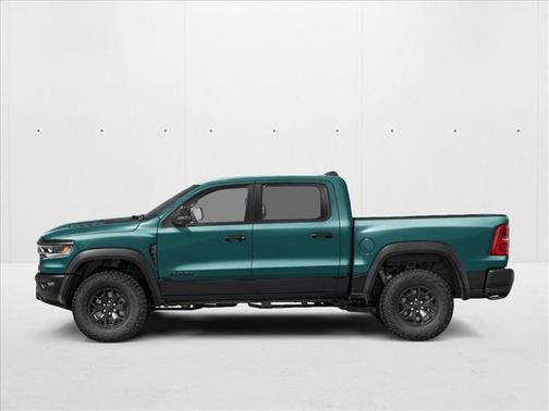 Serrano Green Metallic 2026 RAM 1500 RHO Crew Cab 4x4 5'7' Box