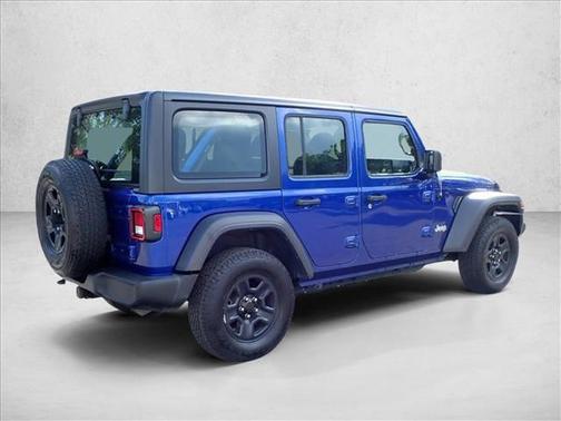 Ocean Blue Metallic Clearcoat 2018 Jeep Wrangler Unlimited Sport