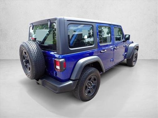 Ocean Blue Metallic Clearcoat 2018 Jeep Wrangler Unlimited Sport