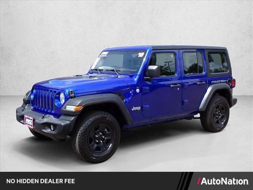Ocean Blue Metallic Clearcoat 2018 Jeep Wrangler Unlimited Sport