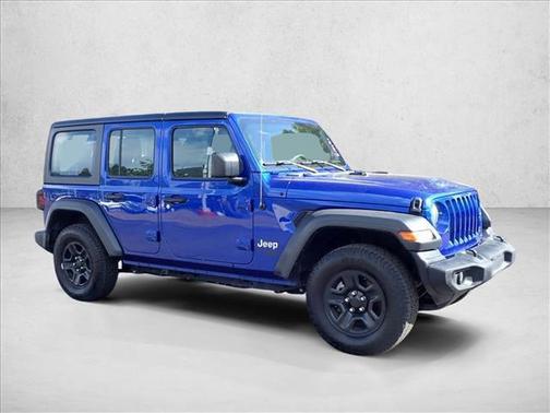 Ocean Blue Metallic Clearcoat 2018 Jeep Wrangler Unlimited Sport