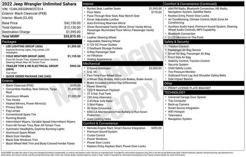 2022 Jeep Wrangler Unlimited Sahara