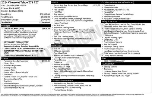 2024 Chevrolet Tahoe Z71