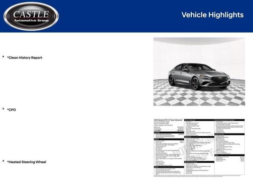 2025 Genesis G70 3.3T Sport Advanced