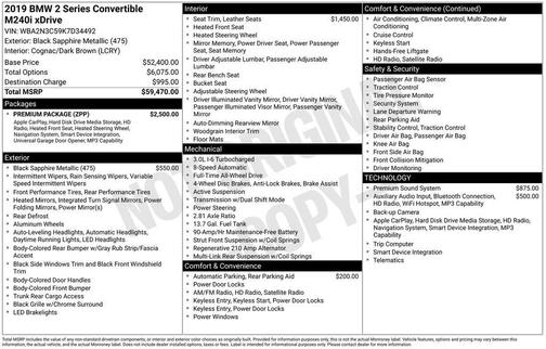 2019 BMW M240 i xDrive