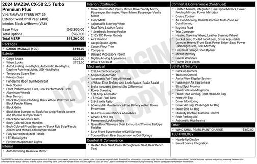 2024 Mazda CX-50 2.5 Turbo Premium Plus Package