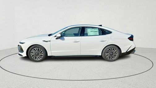 Serenity White 2026 Hyundai SONATA Hybrid Limited