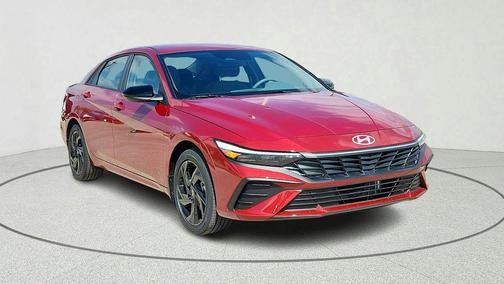 Ultimate Red 2026 Hyundai ELANTRA HEV SEL Sport