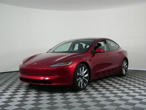 Ultra Red 2024 Tesla Model 3 Long Range