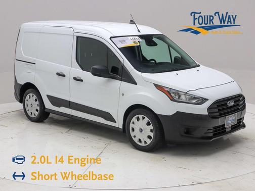 Frozen White 2023 Ford Transit Connect XL Cargo Van