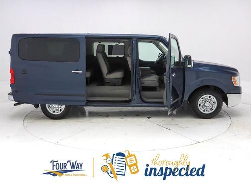 Arctic Blue Metallic 2018 Nissan NV Passenger NV3500 HD S V6