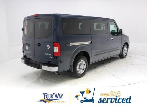 Arctic Blue Metallic 2018 Nissan NV Passenger NV3500 HD S V6
