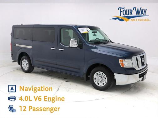 Arctic Blue Metallic 2018 Nissan NV Passenger NV3500 HD S V6