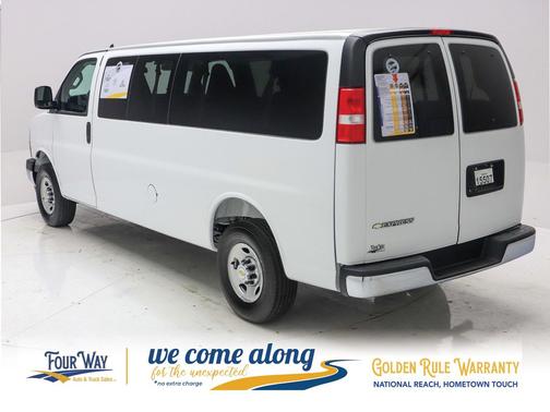 Summit White 2025 Chevrolet Express 3500 RWD 3500 Extended Wheelbase LT