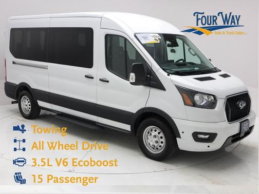 Oxford White 2025 Ford Transit-350 XLT