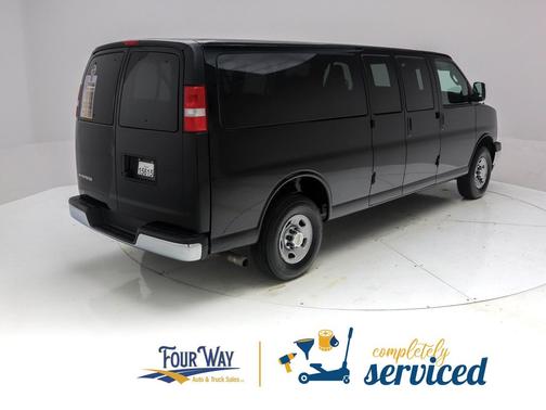 Black 2025 Chevrolet Express 3500 RWD 3500 Extended Wheelbase LT