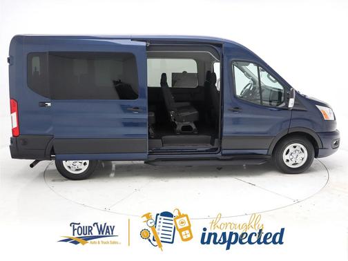 Blue Jeans Metallic 2020 Ford Transit-350 XLT