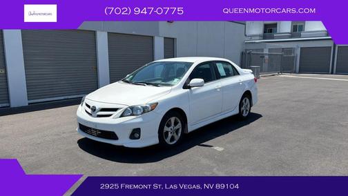 Super White 2013 Toyota Corolla S