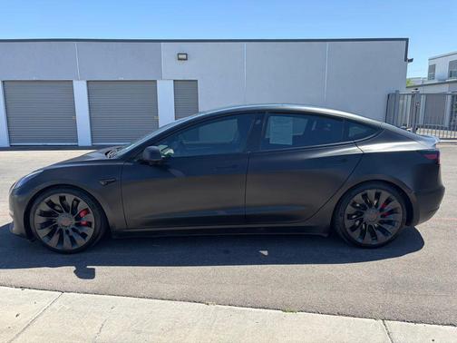 Solid Black 2022 Tesla Model 3 Performance
