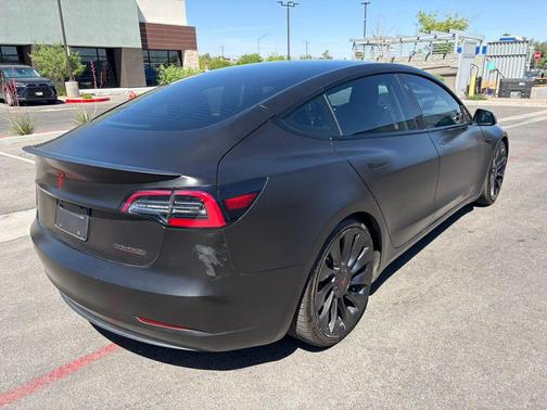 Solid Black 2022 Tesla Model 3 Performance