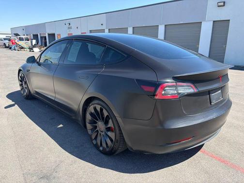 Solid Black 2022 Tesla Model 3 Performance