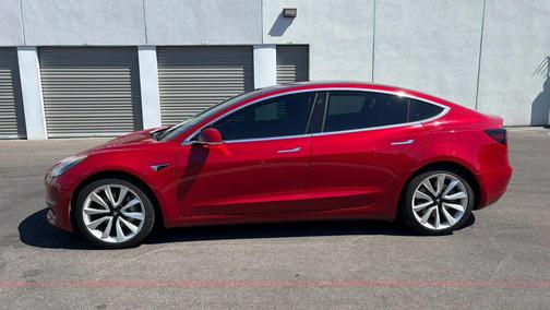 Red Multi-Coat 2018 Tesla Model 3 Long Range