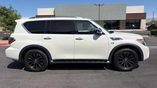White 2018 Nissan Armada Platinum