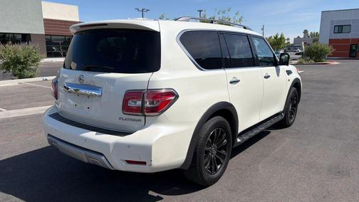 White 2018 Nissan Armada Platinum