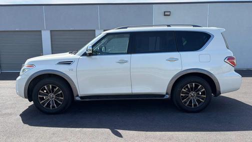 White 2018 Nissan Armada Platinum