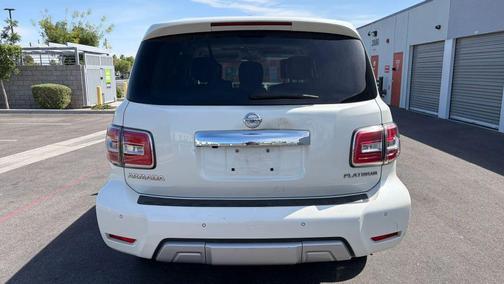 White 2018 Nissan Armada Platinum