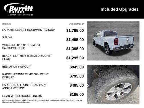 Bright White Clearcoat 2020 RAM 1500 Laramie