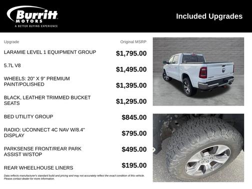 Bright White Clearcoat 2020 RAM 1500 Laramie