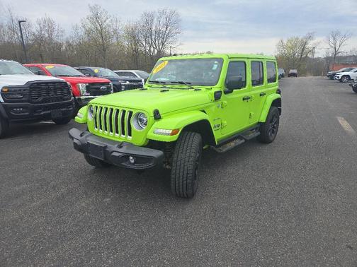 Limited Edition Gecko Clear 2021 Jeep Wrangler Unlimited 4xe Sahara