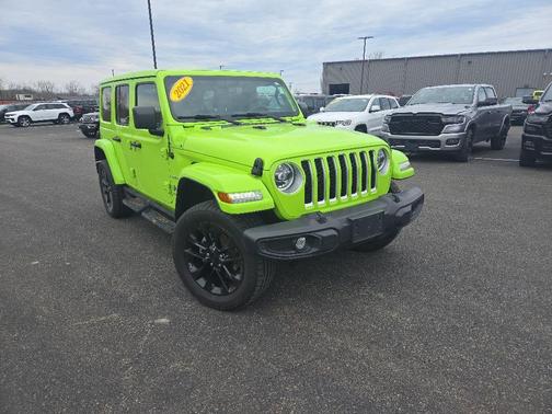 Limited Edition Gecko Clear 2021 Jeep Wrangler Unlimited 4xe Sahara