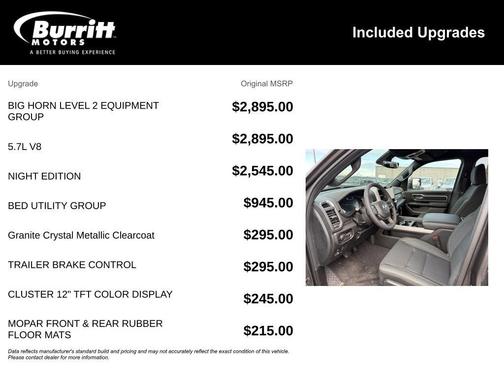 Granite Crystal Clearcoat Metallic 2026 RAM 1500 Big Horn/Lone Star