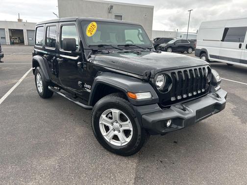 Black Clearcoat 2018 Jeep Wrangler Unlimited Sport