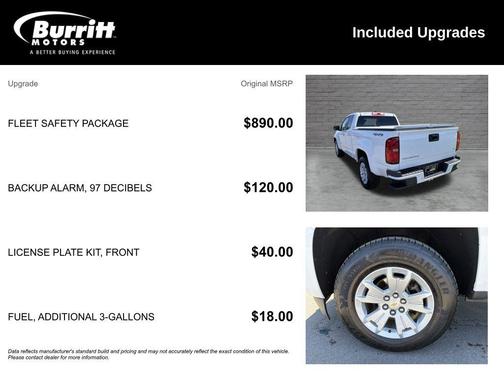 Summit White 2022 Chevrolet Colorado LT