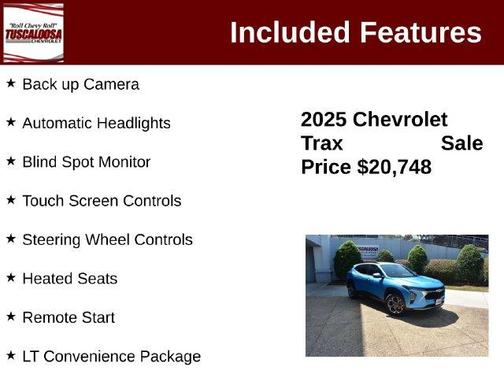 Marina Blue 2025 Chevrolet Trax LT