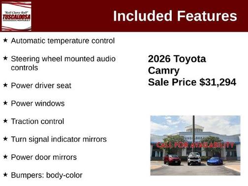 Ice 2026 Toyota Camry SE