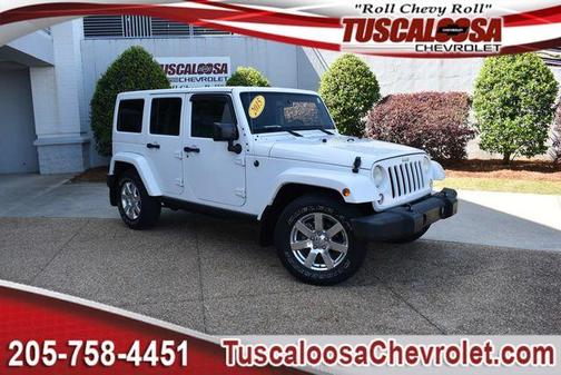 Bright White 2015 Jeep Wrangler Unlimited Sahara