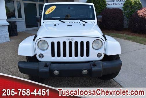 Bright White 2015 Jeep Wrangler Unlimited Sahara