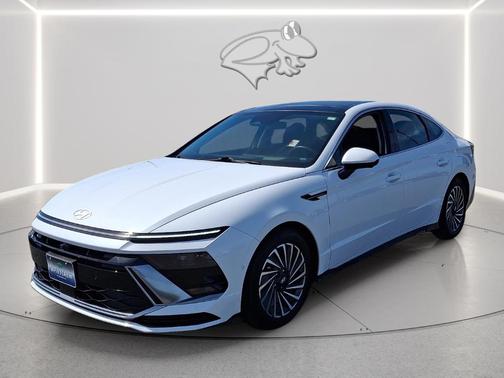 White 2024 Hyundai SONATA Hybrid Limited