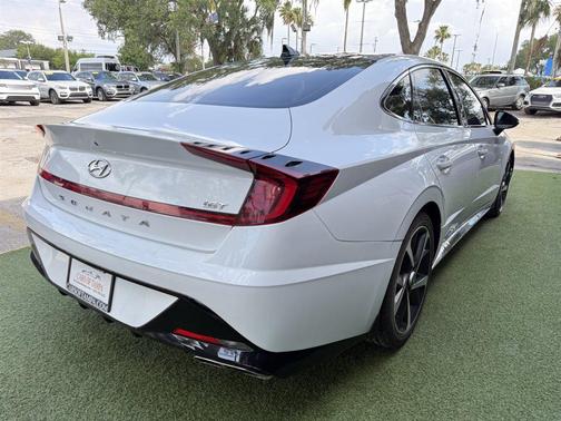 White 2021 Hyundai SONATA SEL Plus