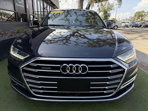 Blue 2019 Audi A8 L 55